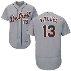 Detroit Tigers #13 Omar Vizquel Gray Flexbase Stitched Jersey DingZhi