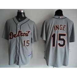 Detroit Tigers #15 Igne grey Jerseys