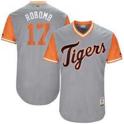 Detroit Tigers #17 Andrew Romine RoBomb Majestic Gray 2017 Players Weekend Jersey JiaSu