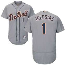 Detroit Tigers #1 Jose Iglesias Gray Flexbase Stitched Jersey DingZhi