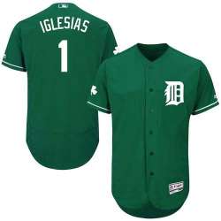 Detroit Tigers #1 Jose Iglesias Green Celtic Flexbase Stitched Jersey DingZhi