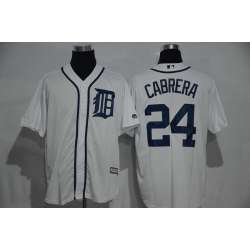 Detroit Tigers #24 Miguel Cabrera Cream New Cool Base Stitched Baseball Jersey