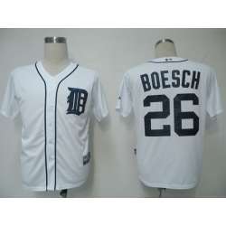 Detroit Tigers #26 Boesch White Jerseys