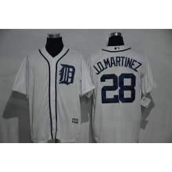 Detroit Tigers #28 J.D.Martinez Cream New Cool Base Stitched Baseball Jersey