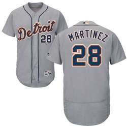Detroit Tigers #28 J.D. Martinez Gray Flexbase Stitched Jersey DingZhi