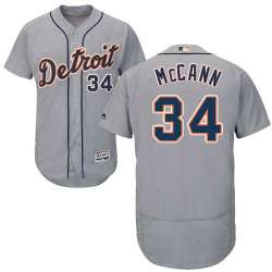 Detroit Tigers #34 James McCann Gray Flexbase Stitched Jersey DingZhi