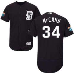 Detroit Tigers #34 James McCann Navy Flexbase Stitched Jersey DingZhi