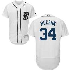 Detroit Tigers #34 James McCann White Flexbase Stitched Jersey DingZhi