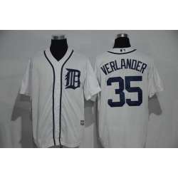Detroit Tigers #35 Justin Verlander Cream New Cool Base Stitched Baseball Jersey