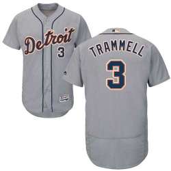 Detroit Tigers #3 Alan Trammell Gray Flexbase Stitched Jersey DingZhi