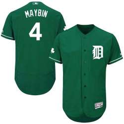 Detroit Tigers #4 Cameron Maybin Green Celtic Flexbase Stitched Jersey DingZhi
