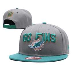 Dolphins Go Fins Gray Adjustable Hat GS