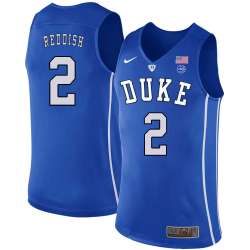 Duke Blue Devils 2 Cam Reddish Blue Nike College Basketball Jersey Dzhi