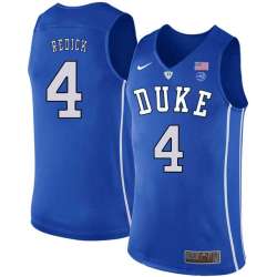 Duke Blue Devils 4 JJ Redick Blue Nike College Basketball Jersey Dzhi