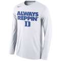 Duke Blue Devils Nike Always Reppin Long Sleeve WEM Top - White