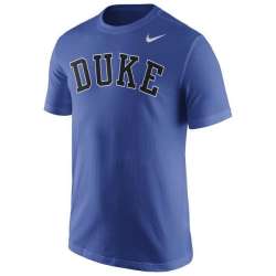 Duke Blue Devils Nike Wordmark WEM T-Shirt - Royal Blue