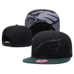 Eagles Team Black Green Adjustable Hat GS