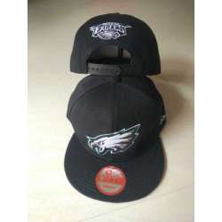 Eagles Team Logo Black Adjustable Hat LTMY