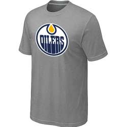 Edmonton Oilers Big & Tall Logo L.Grey T-Shirt