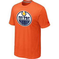 Edmonton Oilers Big & Tall Logo Orange T-Shirt