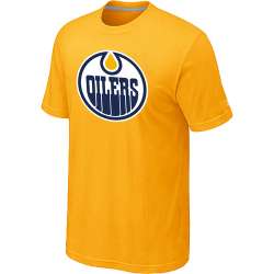 Edmonton Oilers Big & Tall Logo Yellow T-Shirt