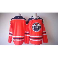 Edmonton Oilers Blank Orange Adidas Stitched Jersey