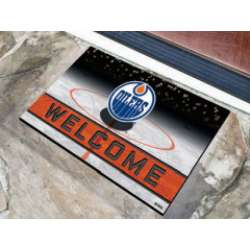 Edmonton Oilers Door Mat 18x30 Welcome Crumb Rubber