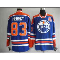 Edmonton Oilers #83 Hemsky blue Jerseys