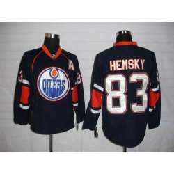 Edmonton Oilers #83 Hemsky navy Jerseys