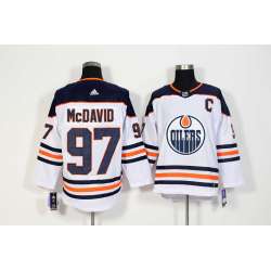Edmonton Oilers #97 Connor McDavid White Adidas Stitched Jersey