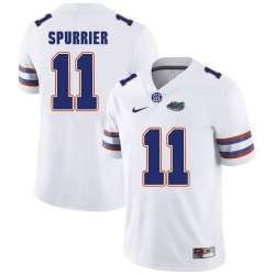 Florida Gators 11 Steve Spurrier White College Football Jersey DingZhi