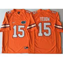 Florida Gators 15 Tim Tebow Orange College Football Jerseys
