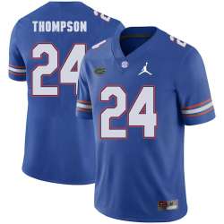 Florida Gators 24 Mark Thompson Blue College Football Jersey Dzhi