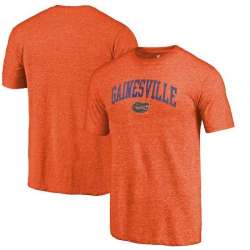 Florida Gators Fanatics Branded Heathered Orange Hometown Arched City Tri Blend T-Shirt