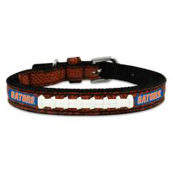 Florida Gators Pet Collar Classic Football Leather Size Toy CO