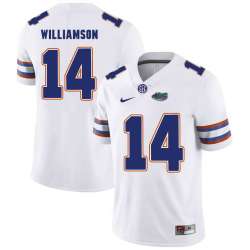 Florida Gators #14 Chris Williamson White College Football Jersey