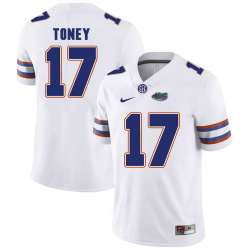 Florida Gators #17 Kadarius Toney White College Football Jersey
