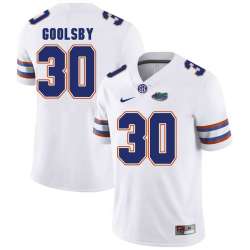 Florida Gators #30 DeAndre Goolsby White College Football Jersey