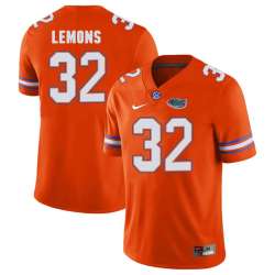Florida Gators #32 Adarius Lemons Orange College Football Jersey