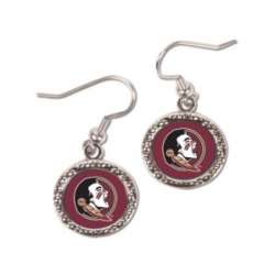 Florida State Seminoles Earrings Round Style