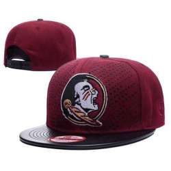 Florida State Seminoles Team Logo Red Black Adjustable Hat GS