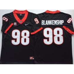 Georgia Bulldogs 98 Rodrigo Blankenship Black Nike College Football Jersey