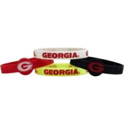 Georgia Bulldogs Bracelets - 4 Pack Silicone