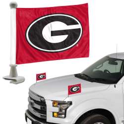 Georgia Bulldogs Flag Set 2 Piece Ambassador Style
