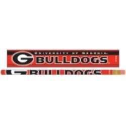 Georgia Bulldogs Pencil 6 Pack