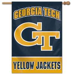 Georgia Tech Yellow Jackets Banner 28x40 Vertical - Special Order