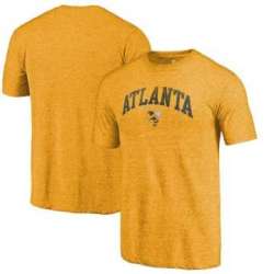 Georgia Tech Yellow Jackets Fanatics Branded Gold Arched City Tri Blend T-Shirt