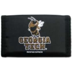 Georgia Tech Yellow Jackets Wallet Nylon Trifold - Special Order