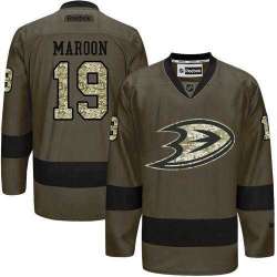 Glued Anaheim Ducks #19 Patrick Maroon Green Salute to Service NHL Jersey