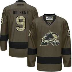 Glued Colorado Avalanche #9 Matt Duchene Green Salute to Service NHL Jersey
